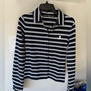 Brand New Rest & Recreation striped cardigan button up